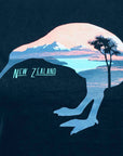 Womens New Zealand T Shirt-Kiwi-100% Cotton