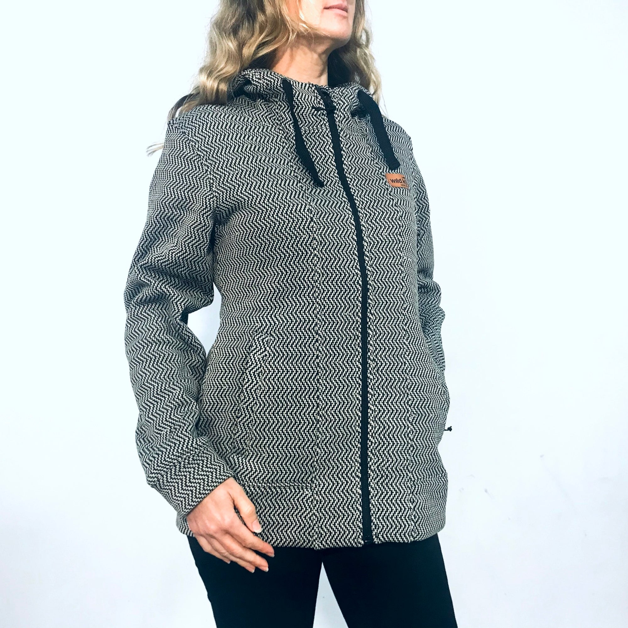Womens Fleece Hoodie- Wild Kiwi