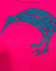 Womens New Zealand T Shirt-Kiwi-100% Cotton-Wild Kiwi