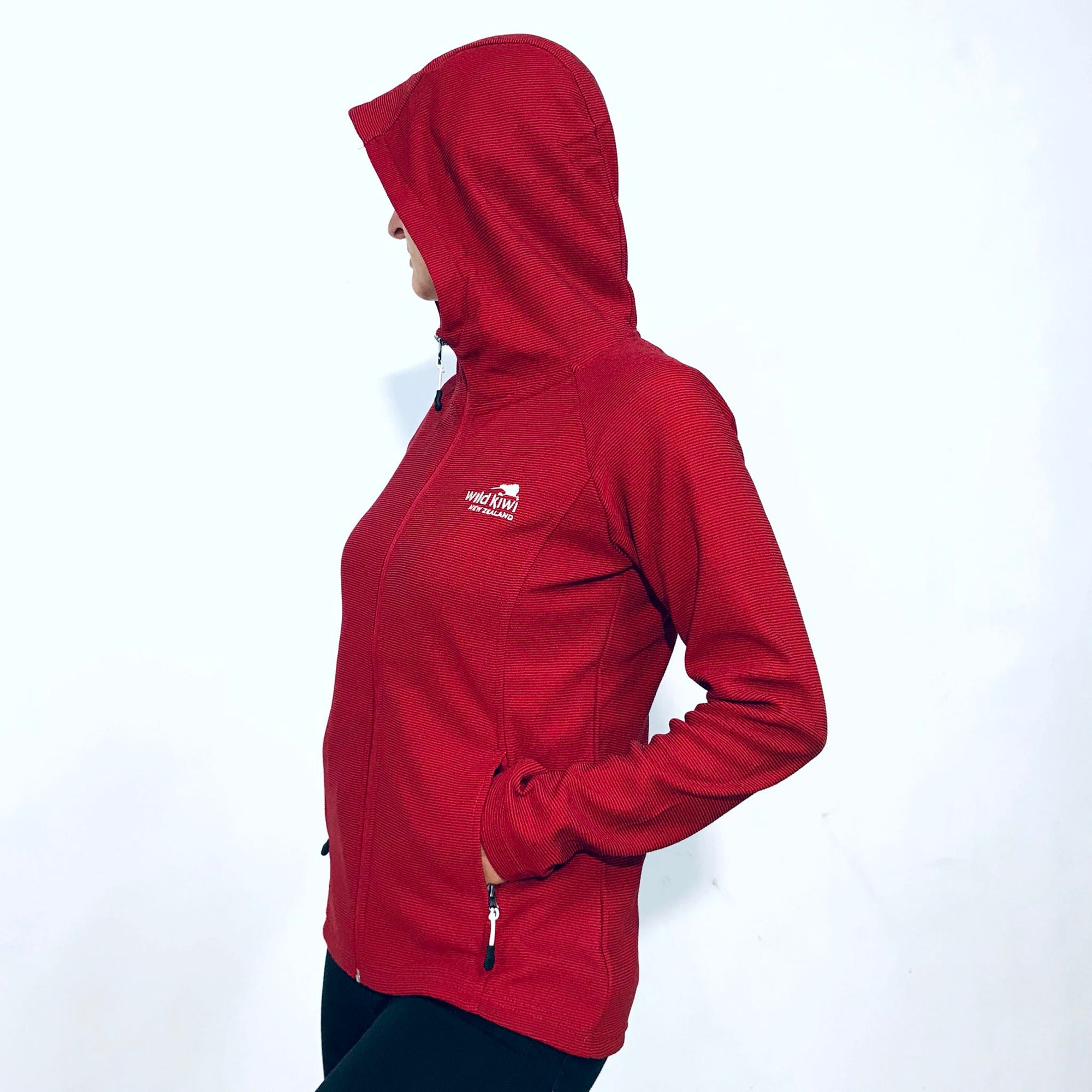 Womens Micro Fleece Hoodie-Wild Kiwi-Lightweight