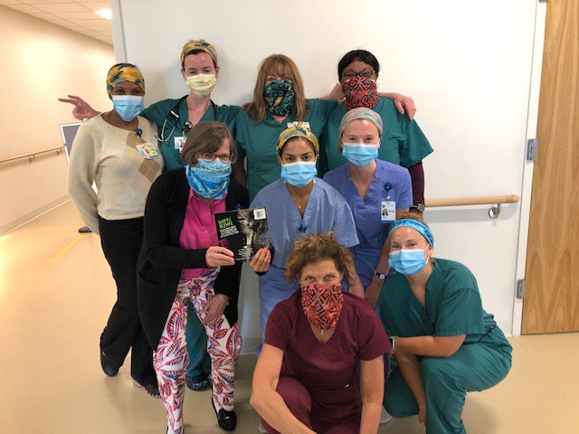 Wild Kiwi Bandanas worn by nurses in Nantucket