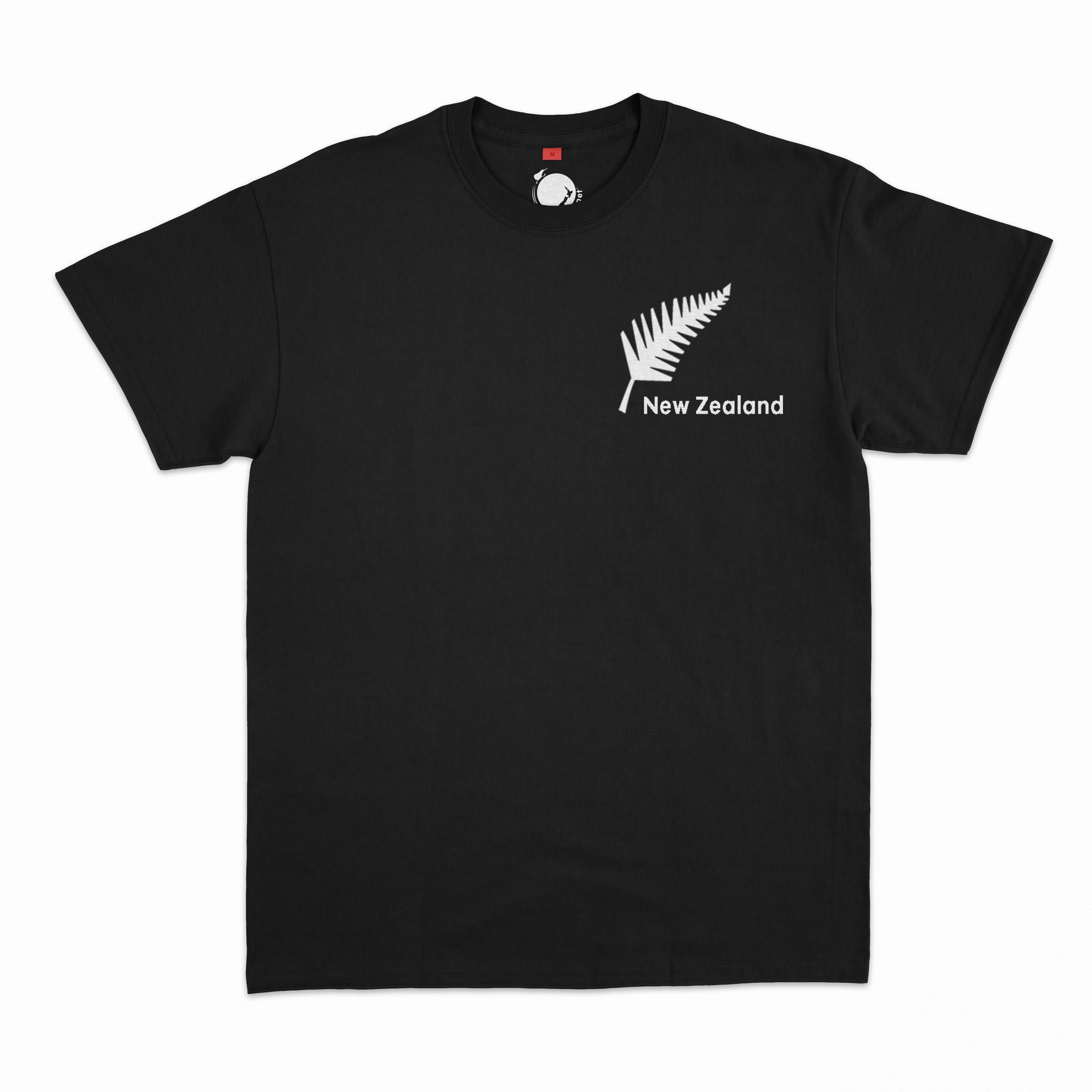 T-shirt pour homme 100% coton Nouvelle-Zélande All Blacks Silver Fern