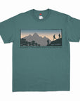 Mens New Zealand T Shirt - Mountain Hiking