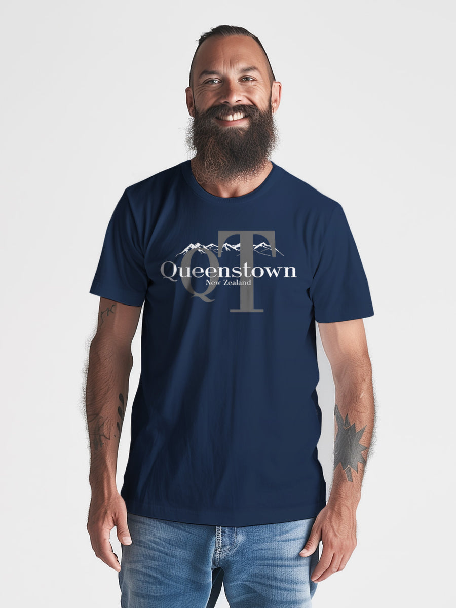 Mens New Zealand T Shirt - Queenstown