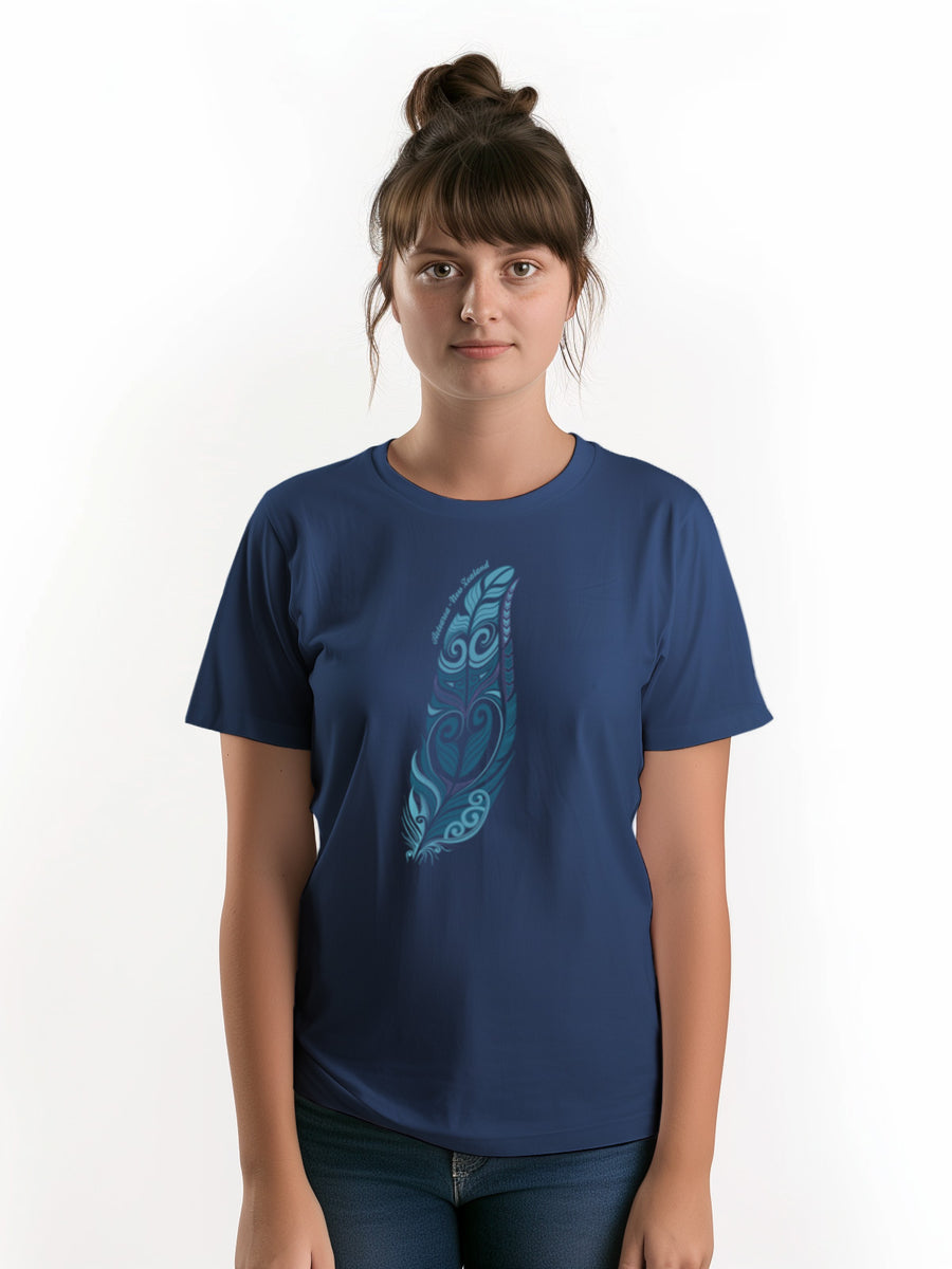 Womens New Zealand T Shirt - Feather
