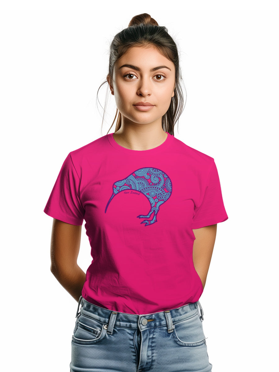 Womens New Zealand T Shirt - Kiwi