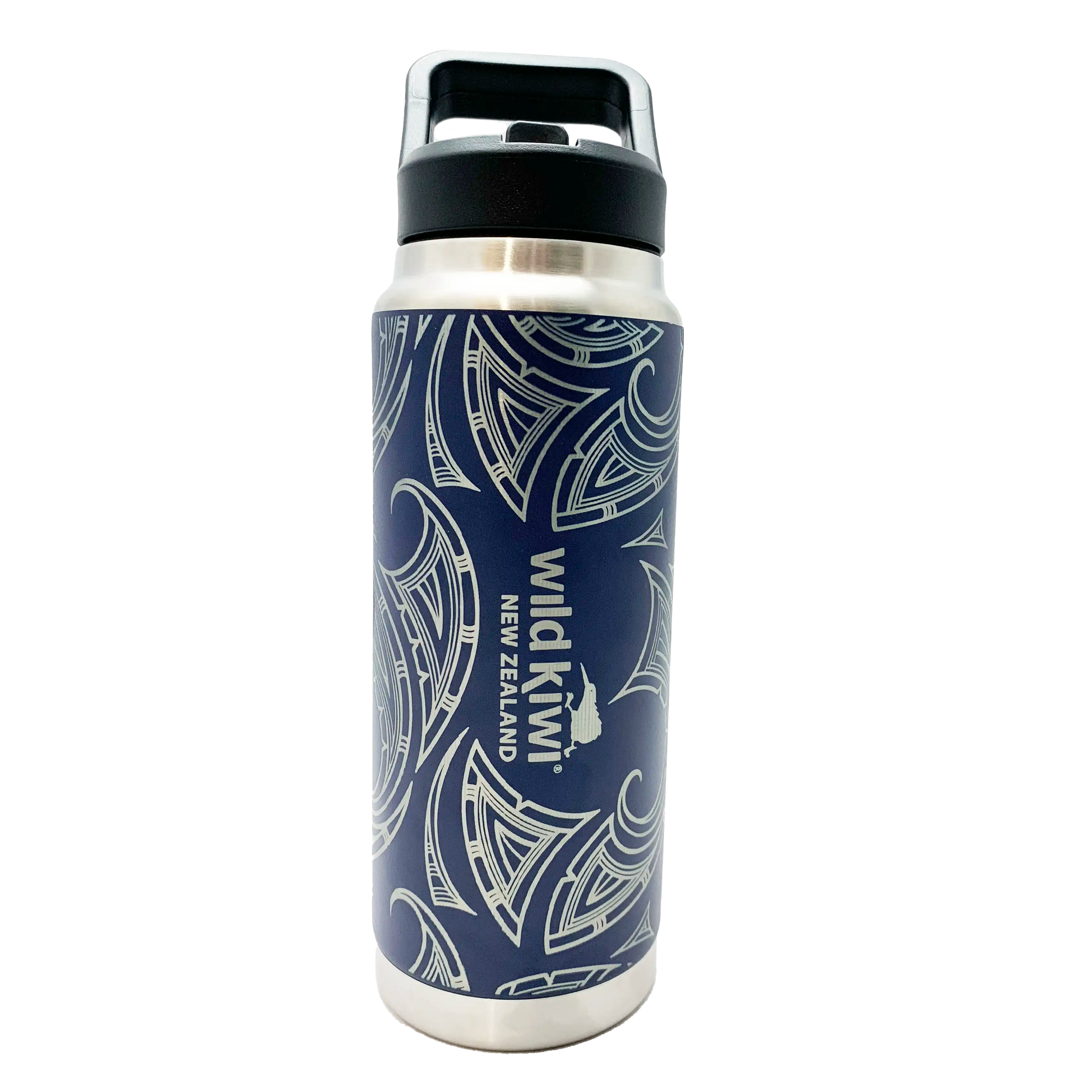 Insulated Drink Bottle with Handle &amp; Straw - Wild Kiwi (Copy)