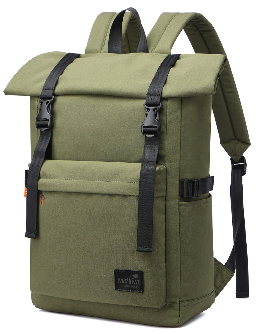 Roll-Top Backpack - Wild Kiwi