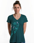 Womens New Zealand T Shirt - Filigree Kiwi