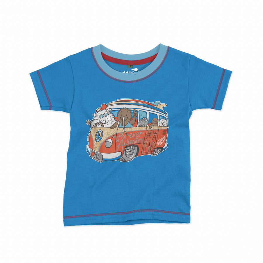 Childrens New Zealand T Shirt - Kombi Van
