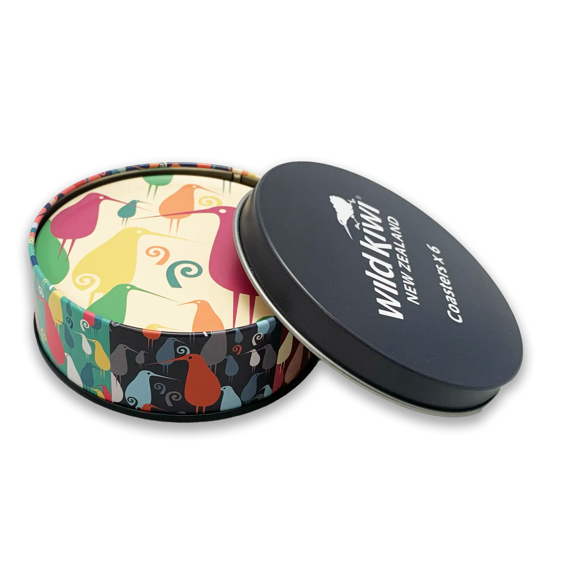 Retro Kiwi Coaster Set