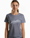 Womens Active Wear New Zealand T Shirt - Fern Mountain