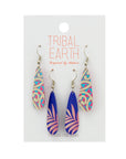 Earring Set Teardrop - Kowhaiwhai