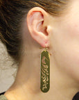 Earring Set - Kiwi Feathers