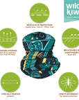 Wild Kiwi Multi Scarf provides sun, dust and wind protection