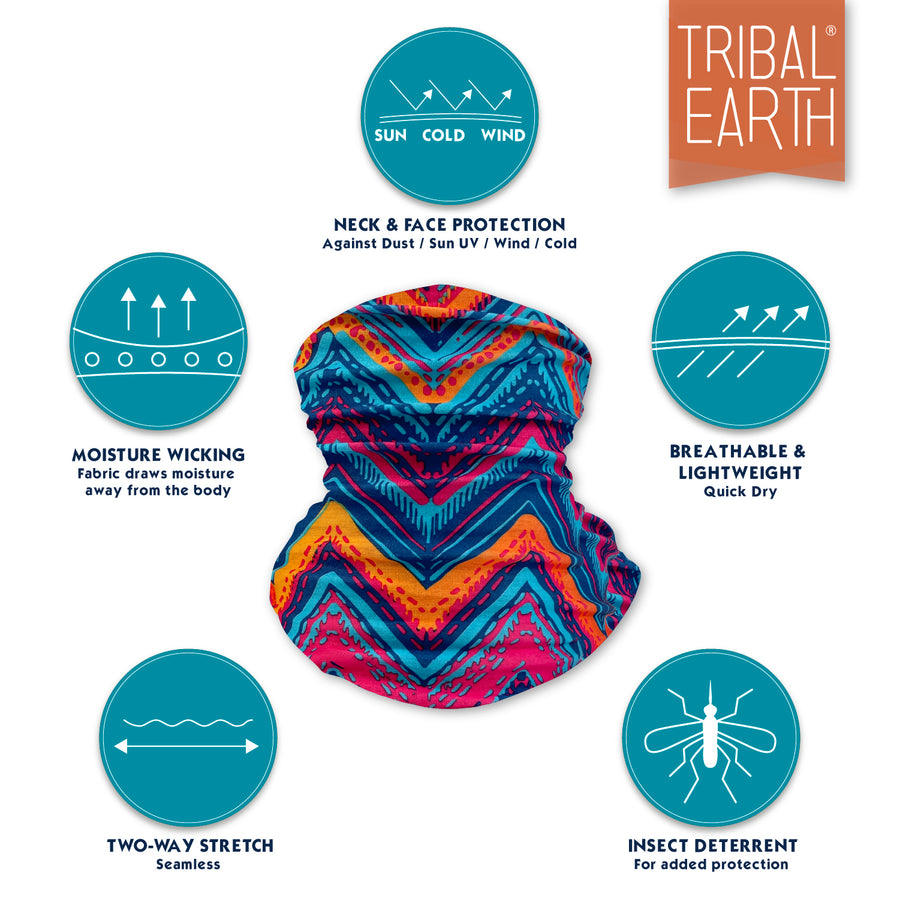 Tribal Earth Multi Scarf provides sun, dust and wind protection