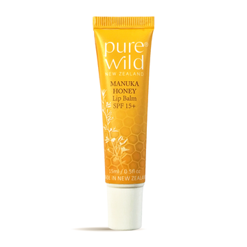 Pure Wild Manuka Honey Lip Balm. Made in New Zealand