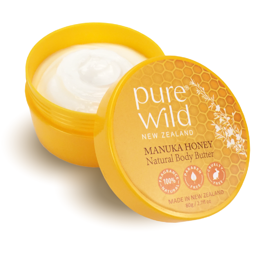 Pure Wild Manuka Honey Natural Body Butter.Made in New Zealand