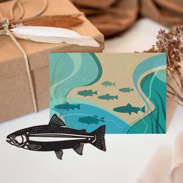 Trout Metal art gift card NZ inspired