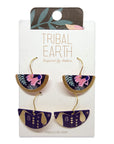 Tribal Earth Earring Set x Two pairs-Kiwi-Stainless Steel