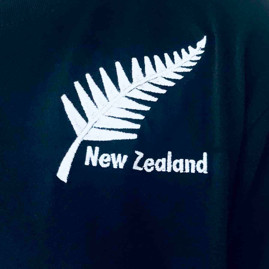 Childrens New Zealand T Shirt-Silver Fern-100% Cotton