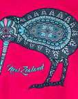 Childrens New Zealand T Shirt-Batik Kiwi-100% Cotton