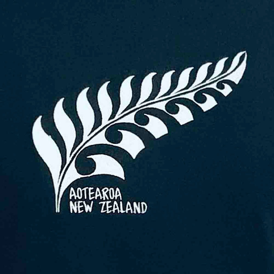 Mens New Zealand T Shirt-Silver Fern-100% Cotton