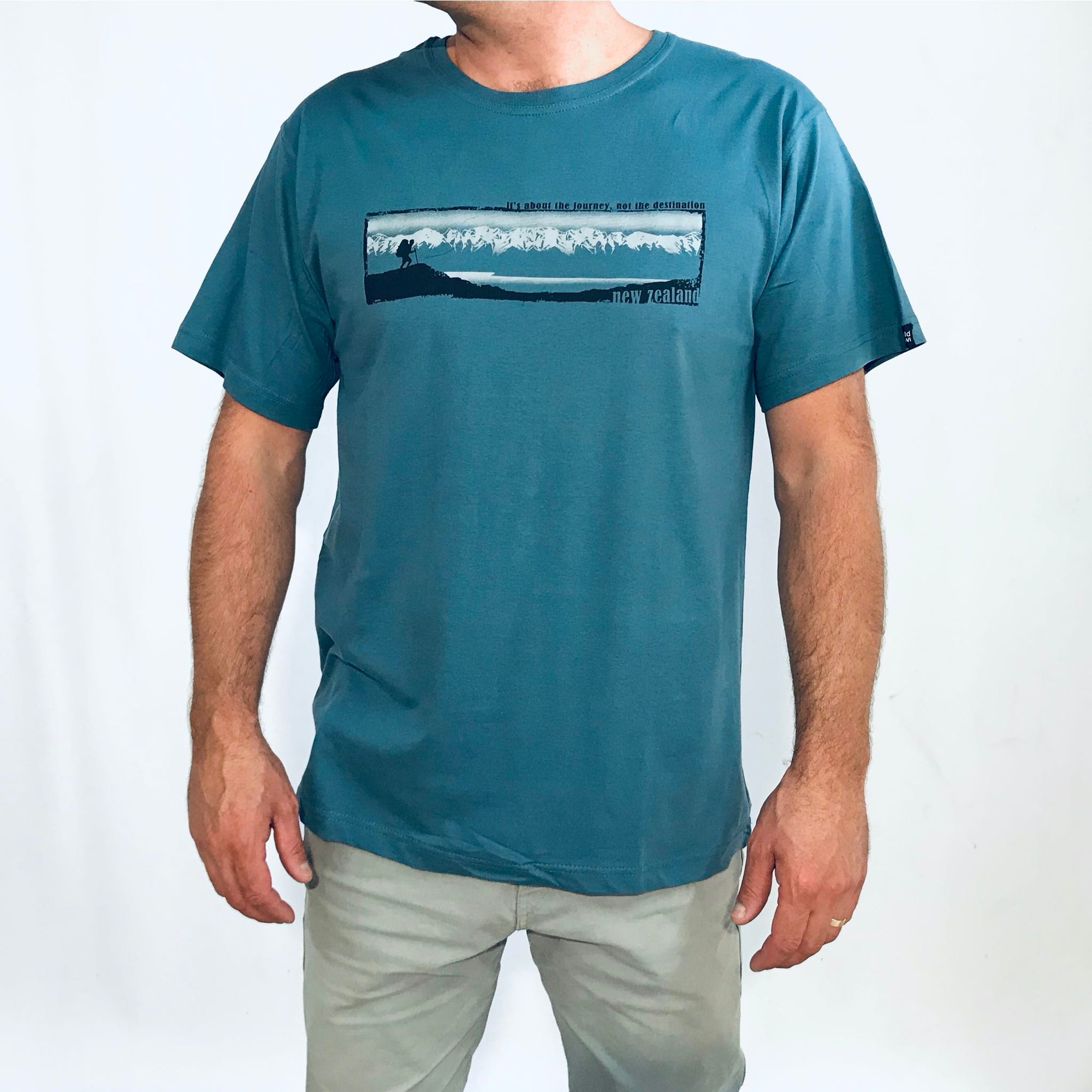 Mens New Zealand T Shirt-The Journey-100% Cotton