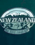 Mens New Zealand T Shirt-Mountains Kiwi-100% Cotton