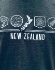 Mens New Zealand T Shirt-New Zealand Icons