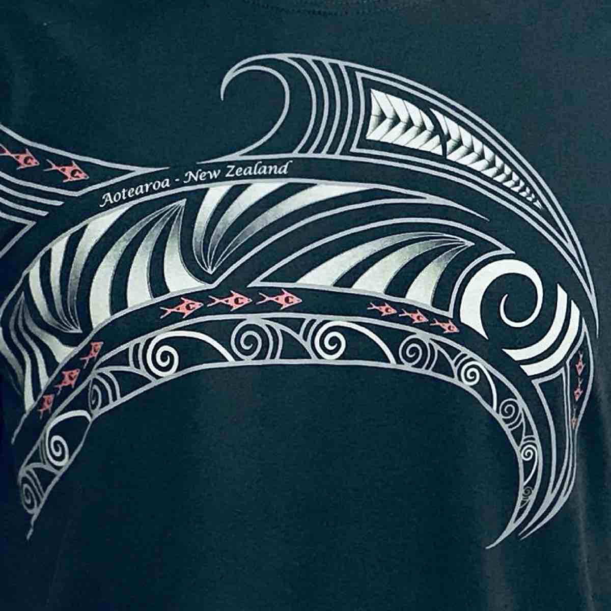Mens New Zealand T Shirt-Mako Shark-100% Cotton