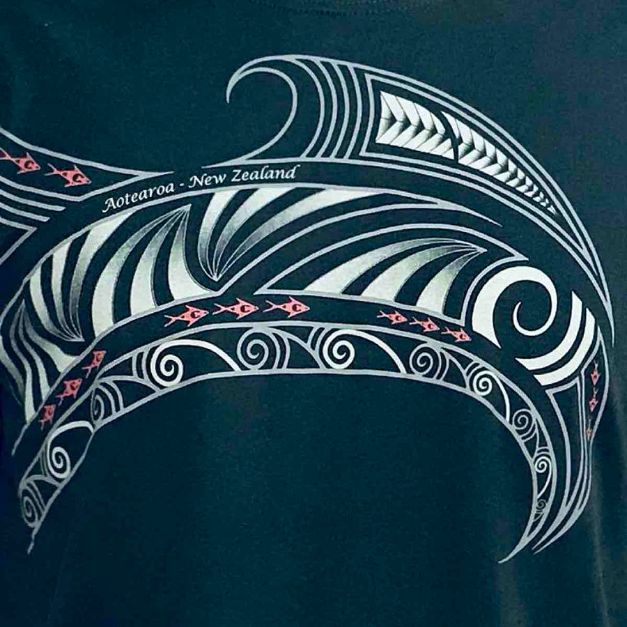 Mens New Zealand T Shirt-Mako Shark-100% Cotton