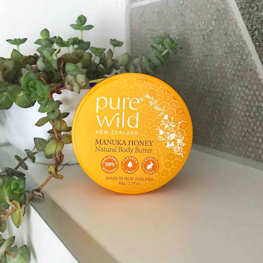 Pure Wild Manuka Honey Natural Body Butter.Made in New Zealand