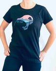 Womens New Zealand T Shirt-Kiwi-100% Cotton