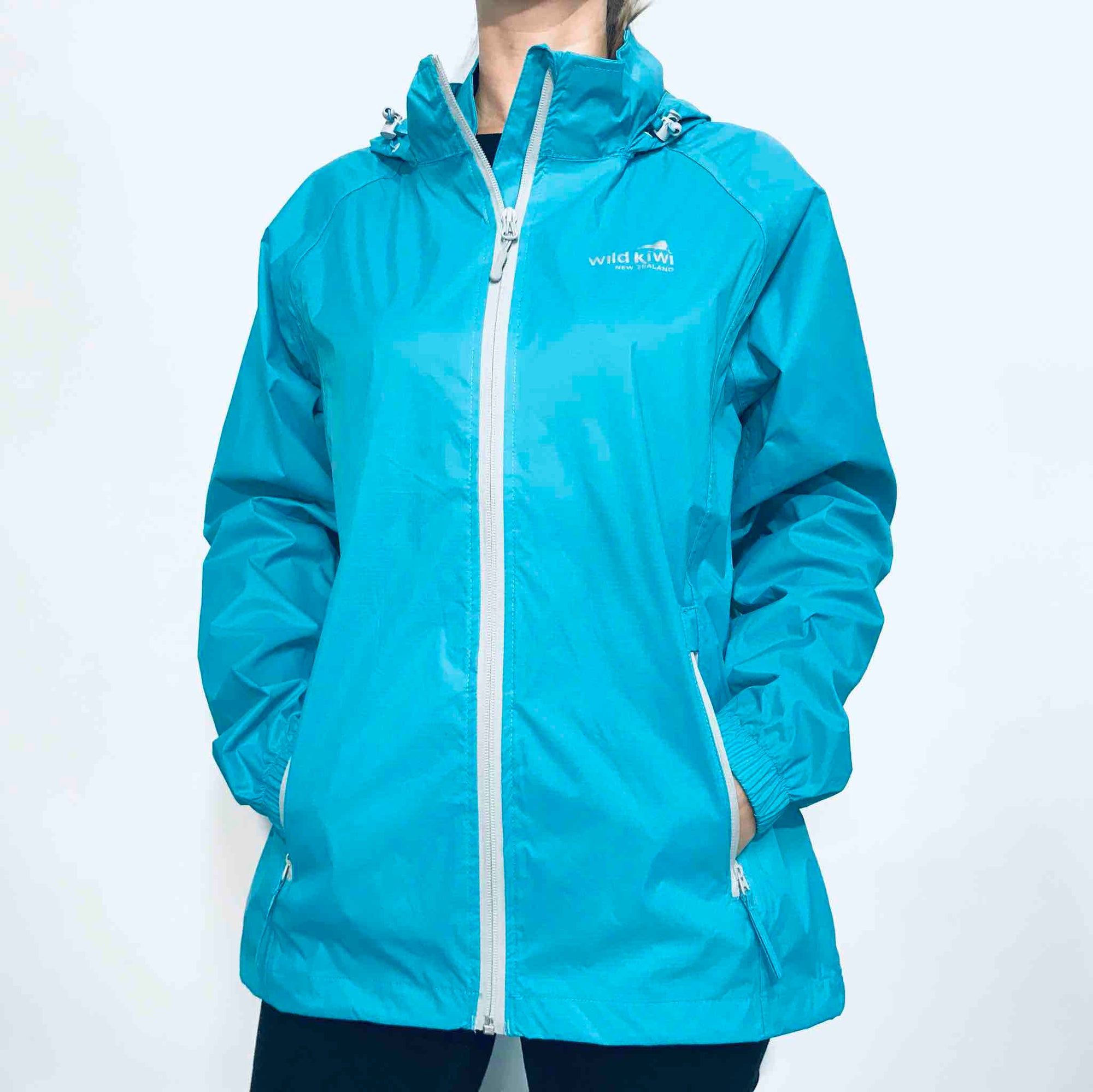 Womens Packable Rain Jacket Wild Kiwi - Main Image