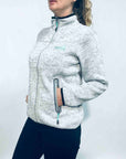 Womens Fleece Jacket-Wild Kiwi-Ideal for warmth and comfort