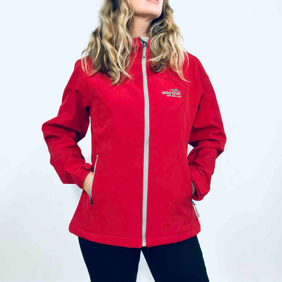 Womens Soft Shell Jacket-Wild Kiwi-Water Resistant and Windproof